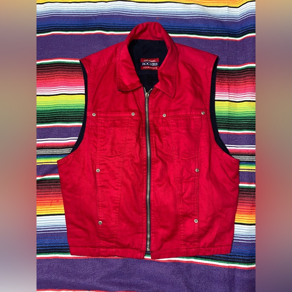 Vintage rockies reversible jean jacket